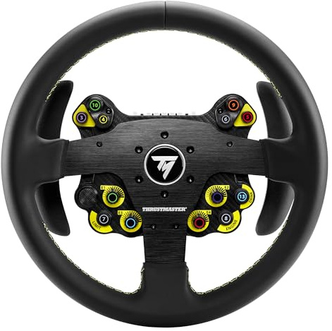 Thrustmaster EVO Racing 32R Leather Leather-Wrapped Wheel Rim Add On and Detachable Hub, Servo Base sold Separately (Compatible with Xbox, Playstation and PC)