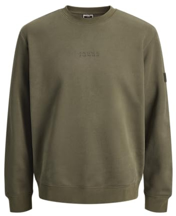 JACK & JONES Jcopoint - Insignia de Sudor con Cuello Redondo, marrón, M