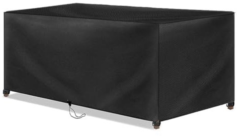 AOFOAE Copertura Impermeabile per Mobili Giardino 80x40x85cm/LXPXA Telo Copri Tavolo Esterno Impermeabile,Tessuto Oxford 600D Telo Copertura da Esterno Mobili e Sedie Anti-UV Antivento