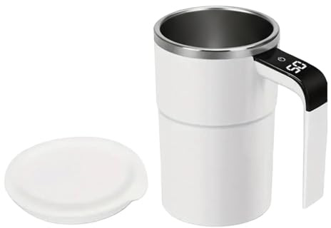 di agitazione automatica: di miscelazione automatica, bicchiere elettrico per bevande, design rotante riscaldato con miscelazione morbida | soluzione pratica di bicchieri per cucina