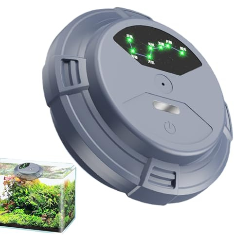 Aireador de fuente recargable – Bomba de oxígeno para estanques flotantes de 5,91 pulgadas | Aireador de estanque impermeable para acuario, al aire libre, patio, paisaje, porche, pat