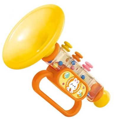 Yctze Jouet de Trompette pour Enfants, Dessin animé Mignon, Couleurs Vives, Jouet de Musique de Trompette Multifonctionnel pour l'éducation Précoce, de pour Enfants, de Musique de , de , de , de ,