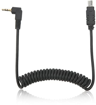 Jectse 2,5 Mm N3 Kamera Fjärrkontroll Slutarutlösningskabel för, med Töjbar Sladd för D7200 D7000 D5100 D5000 D3200 D3100 D90 Df D750 D610 D600 D5300 D5200 D3300