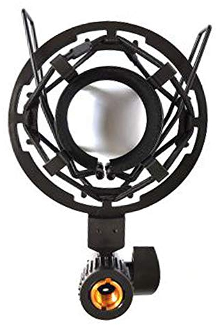 Mic Halterung Stand, Shock Mount Holder, Mikrofonständer Shock, Mikrofon Shock Mount,Metall Mikrofonspinne, Mikrofon-Spinne Elastische Halterung, für Großes Professionelle Aufnahmemikrofon