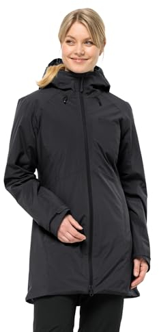Jack Wolfskin Damen Heidelstein Ins Jkt W Coat, Schwarz, M EU