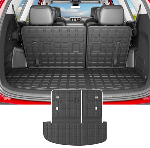 powoq Cargo Mat Compatible with 2020-2025 Kia Telluride Trunk Mat Cargo Liner TPE Back Seat Protector Trunk Liner Replacement for 2020-2025 Kia Telluride Accessories