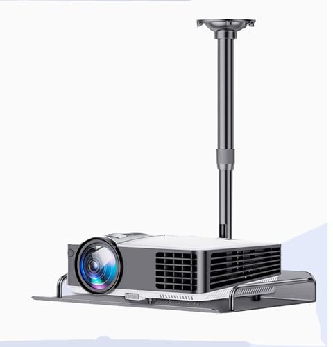 YOUXIZI Supporto per Videoproiettore Universale da Soffitto,Mini Staffa Proiettore Soffitto in Lega di Alluminio,Staffa da soffitto per proiettore per Proiettore,Videocamere,Router