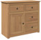 vidaXL Aparador con cajones Panama Madera Maciza Pino 93x40x80 cm, Armario de almacenaje, Mueble de almacenaje, aparador de Cocina, bufé