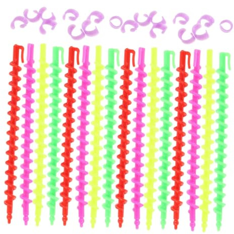 Healvian 26piezas Barra De Permanente Fría Espiral Rulos Flexibles Para Rizar El Cabello Para Mujeres Para Crear Ondas Suaves