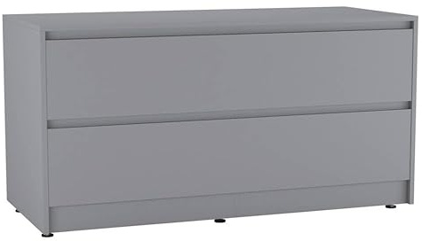 URBNLIVING 120cm Wide 4 Drawer Chest Cabinet, Bedroom Storage Unit with Hidden Dual Drawers, Modern Sideboard Organiser with Spacious Top Surface, Freestanding Hallway or Living Room Furniture
