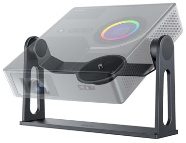 NexiGo Supporto da scrivania Gimbal per proiettore Nova Mini, inclinazione regolabile a 360 gradi, design compatto ed elegante, facile da installare, ideale per soffitto, camera da letto e giardino