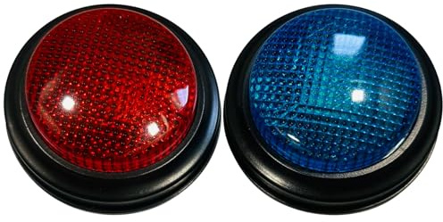 Gatuida 2 pezzi di risposta al gioco Buzzer - Buzzer di risposta al quiz con e suoni - Pulsante di gioco per bambini in plastica per feste in classe, serate in famiglia, apprendimento interattivo di