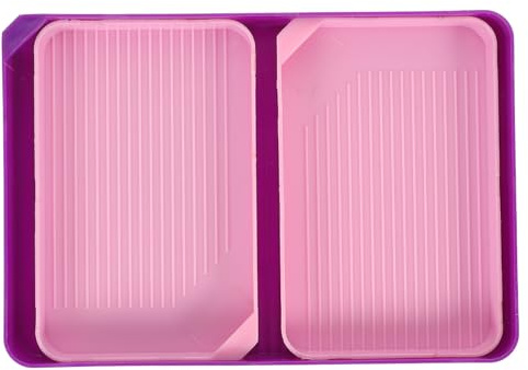 SAFIGLE Bandejas para Clasificar Cuentas de Gemas de Imitación, Gran Capacidad, Color Rosa, Juego de Bandejas para Mezclar Perlas y Organizar Accesorios para Pintura de Diamante DIY