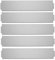 UISEBRT 5X Rasenkante Verzinkt 100x15cm Metall Beetumrandung Mähkante Palisade 5m (Länge 5m - Höhe 15cm)