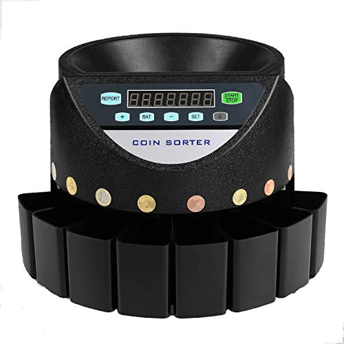 Cassaltol - Contatore monete, contamonete, contatore monete Euro professionale, 300 monete/min