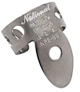 Planet Waves National Púas de dedo, Acero inoxidable, Dedos SOLO, Mediano, 4 púas