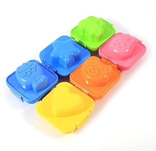 YUMILI Sushi Reis Mold, 6-teilige Form für gekochte Eier, Cartoon-Sushi-Reisform, Küche, Bento-Zubehör für Kinder, Zuhause, Küche, Schulen, Camping