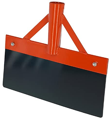 Rabot à glissière Kerbl 30 cm (Rabot en métal pour la glace, acier à ressort de 1 mm, sans manche, rabot à béton) 29260