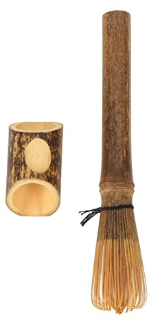 Bambu Matcha Vispset , Kompakt och Säker Matcha Visp och Bärbar Hållare för Köket