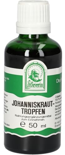 Johanniskraut Tropfen, das echte Johanniskraut, Antidepressive und beruhigende Eigenschaften 50 Milliliter