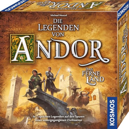 KOSMOS 685256 Die Legenden von Andor - Das Ferne Land, 7 epische Legenden, Eigenständiges Spiel in der Welt des Fantasy-Klassiker „Die Legenden von Andor“, kooperatives Brettspiel, ab 10 Jahren