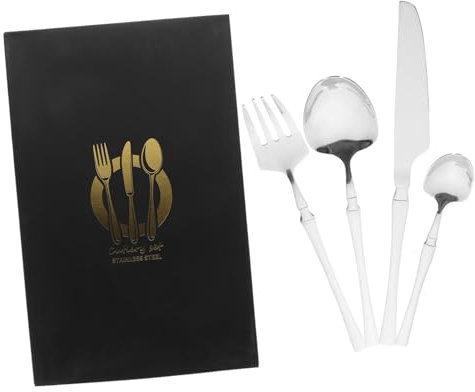 Mikinona Cubiertos De Acero Inoxidable De Postre Hogar Restaurante Cubiertos Reutilizables Vajilla Occidental