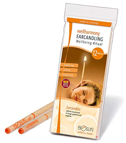 12 pieces (6 Pairs) BIOSUN Wellharmony Earcandles, Orange/Grapefruit/Tangerine