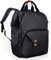 Laptop Rucksack Schwarz 15,6 Zoll Wasserdichter Business Computer Notebook Rucksack mit Laptopfach Herren Damen (7651EU-DG)
