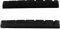 Musiclily Pro Urea Resin Plastic Slotted 42mm Strat Tele Electric Guitar Nuts Flat Bottom for 6-string Stratocaster/Telecaster Guitar, Black(Set of 2)
