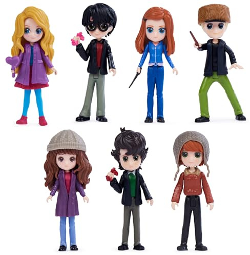Wizarding World Harry Potter, Magical Minis Hogsmeade - Juego de coleccionista con 7 Figuras, Juguetes para niños y niñas a Partir de 6 años