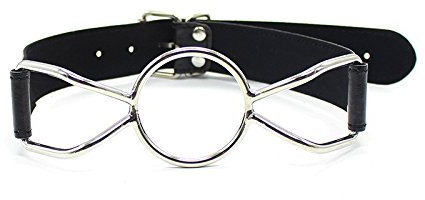 Eysilk O-rings Bâillon de bouche Spider-Gag avec anneau Bâillon O Ring Steel Metal Mouth Gag Bondage Ball Gag Sex Toys (S Ø3,2cm)