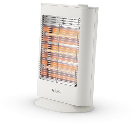 Olimpia Splendid - 99227 Stufetta a infrarossi - Quarzia Humi, con lampade al quarzo, Potenza 1200W, con leggera umidificazione per evitare di seccare l'aria