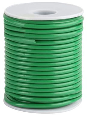 Fil de Fer Souple, Fil de Fer Cloture Jardin, 3,5 mm x 20 m Fil de Fer Fleuriste, Fil à Fleurs Vert, Fil de Attache Plante Jardin, Fil de Fer Caoutchouté pour Plantes Grimpantes Fleurs Tomate Vignes