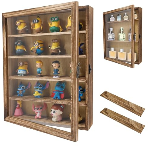 GraduationMall Shadow Box Frame with Removable Shelves,11x14 Wood Deep Memory Box Display Case for Military Medals Flowers Keepsake Collectibles
