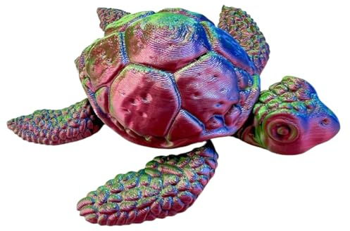 Sköldpaddsskulptur 3D-printing Ledad Havssköldpadda Fidgetleksak