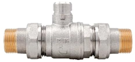 Valvola di zona a sfera a 2 vie con doppio bocchettone 1 DN 25