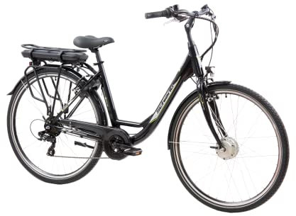 F.lli Schiano E-Moon, Electric Bike for Adults, 28 City Bike, 36V 13Ah Removable Battery, 250W Motor, 40Nm, Commuter E bike, Black