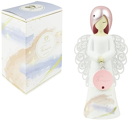 You Are An Angel - Figura de ángel Felicidad Floral de 155 mm figurado