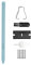 Annadue Lápiz Capacitivo S Pen de Repuesto con 5 Puntas para Tab S6 Lite 10.4 SM-P610, SM-P615, Tablet Stylus. (Azul)