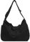 X SIM FITNESSX Unisex Umhängetasche/Schultertasche Leinentasche Tasche Handtasche Canvas Bag Damen Shopper Tasche Fashion Stofftasche für Alltag/Büro/Schule/Reisen (Schwarz)