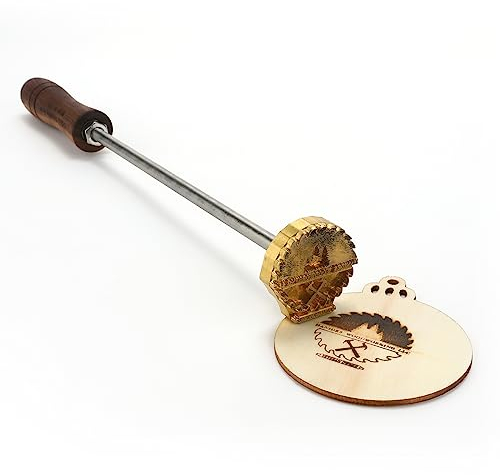 Personalisiertes Logo-Brandeisen für Holz – individueller Holz- und Lederstempel (2,5 x 2,5 cm)