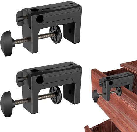 Serre Joint en C, Pinces en C Universelle Pince de Fixation Plastique Serre-Joints C pour Clôture Tiroir Accessoire de Montage Serre Joint Pince C, 2 Pièces, Noir