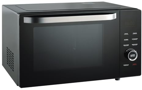 Smad Micro-ondes Multifonctions, 34L, 1000W, Four Micro-ondes Combiné, 5 en 1, Micro-ondes/Grill/Convection/à Air Chaud, 10 Programmes Automatiques, Mode ECO, Noir