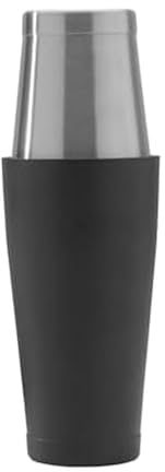 Houdini Stainless and Black Boston Cocktail Shaker, Two-Toned Boston Cocktail Shaker