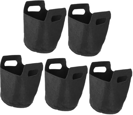 Yardwe Pflanzbeutel Für Pflanzen 5 Stück Pflanzbeutel Mit Griffen Töpfe Aus Vliesstoff Pflanzzubehör Für Gartenbeete Stark Atmungsaktiv