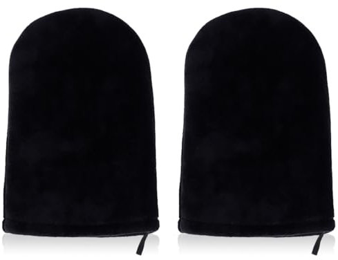 CULEO 2 pezzi di guanti autoabbronzanti, guanti autoabbronzanti, guanti abbronzanti riutilizzabili, guanti abbronzanti (neri)