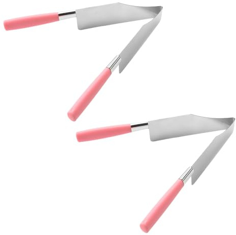 Milisten Lot de 2 Pinces à Gâteau en Acier Inoxydable, Pince Alimentaire Pratique pour Découpe et Service, Ustensile Cuisine Polyvalent pour Pâtisserie, pour Maison et Couleur Aléatoire