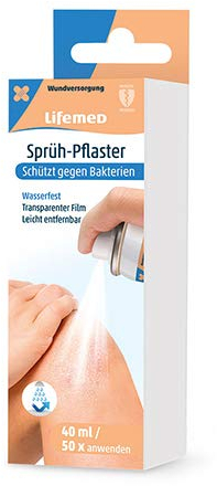 Lifemed - Sprüh-Pflaster 40 ml - Schützt Wunden Mit Einem Transparenten Film (1 Stück)