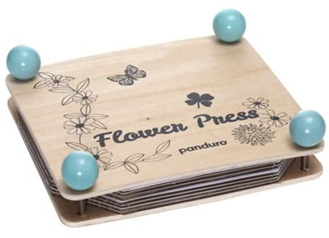 Panduro Holz Blumenpresse, blattpresse blumenpresse kinder, Leaf Press, Plant Press Herbarium, Blumen bastelset erwachsene,Gepresste Blumen -205 × 180 mm