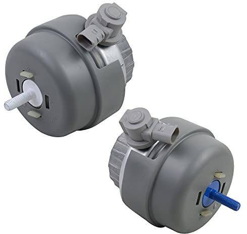 Flynsu Par de Soportes de Motor Soportes Hidráulicos Conmutables Eléctricamente Compatible con 2.7 2.8 3.0 3.2 TDI 2004-2011 4F0199382BL 4F0199379BH